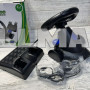 Игровой мультимедийный универсальный руль vibration steering wheel ps3 ps2 pc USB синий
